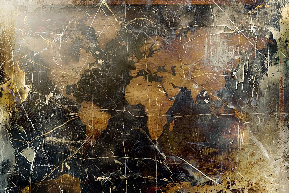 World Map Art Illustration 02 art print by Rafal Kulik for $57.95 CAD