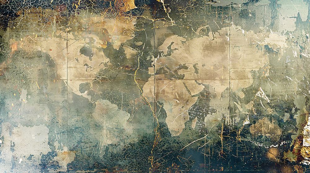 World Map Art Illustration 06 art print by Rafal Kulik for $57.95 CAD
