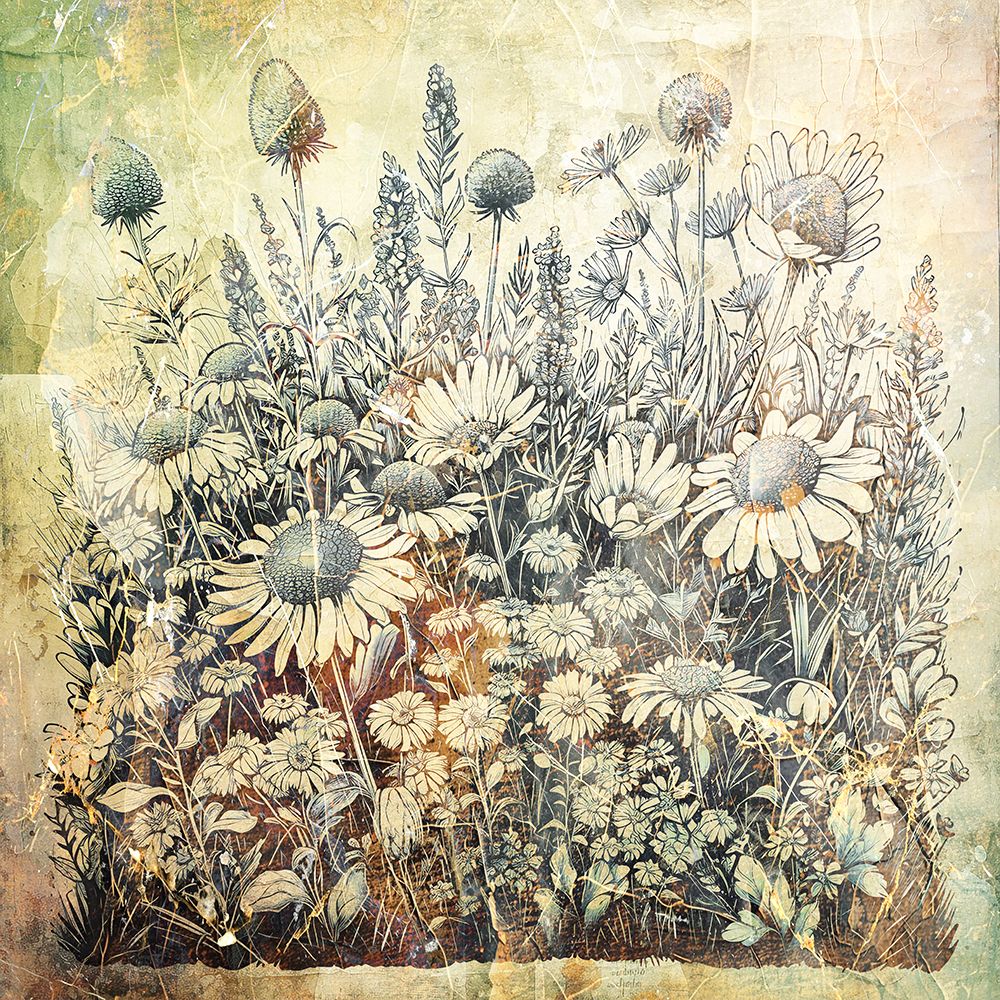 Floral Vintage Art Illustration 20 art print by Rafal Kulik for $57.95 CAD