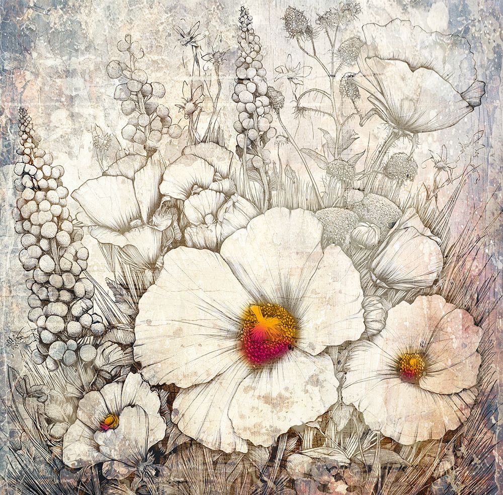 Floral Vintage Art Illustration 23 art print by Rafal Kulik for $57.95 CAD