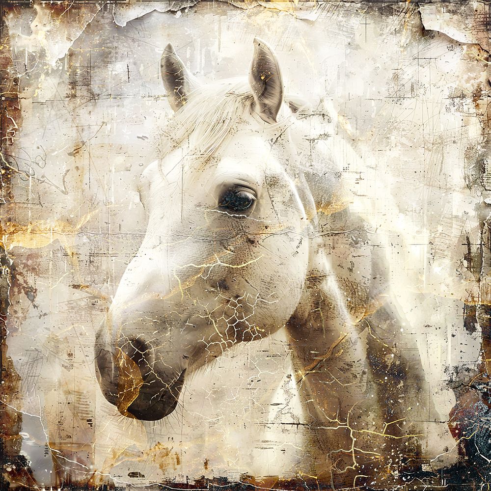 Horse Vintage Art Illustration 02 art print by Rafal Kulik for $57.95 CAD