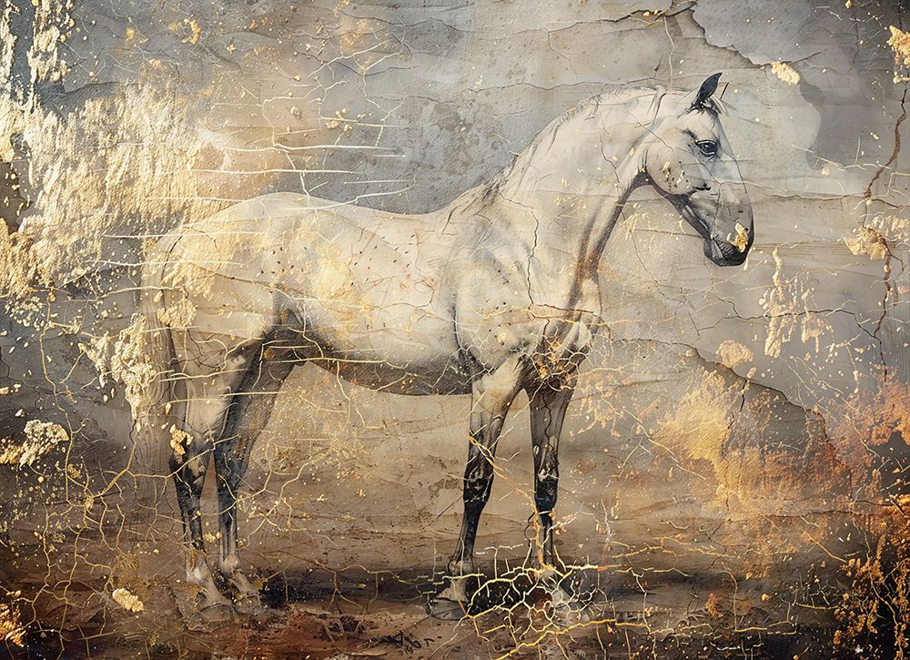 Horse Vintage Art Illustration 06 art print by Rafal Kulik for $57.95 CAD