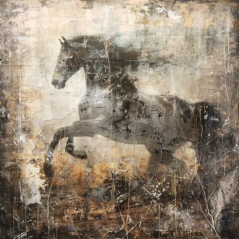 Horse Vintage Art Illustration 09 art print by Rafal Kulik for $57.95 CAD