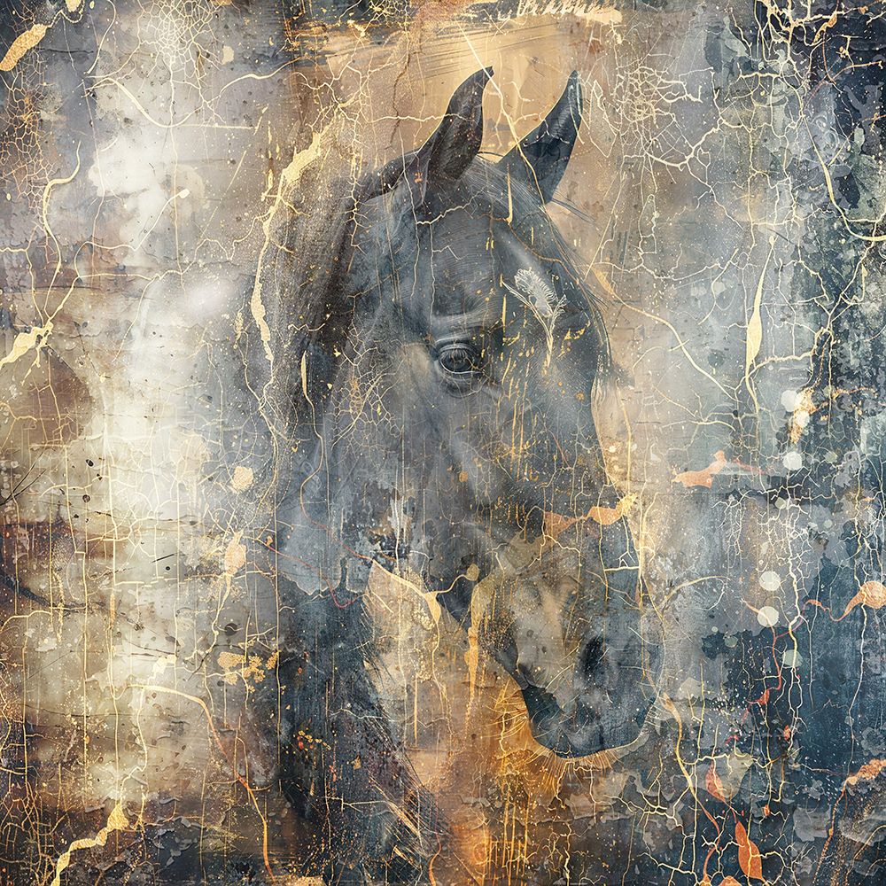 Horse Vintage Art Illustration 13 art print by Rafal Kulik for $57.95 CAD