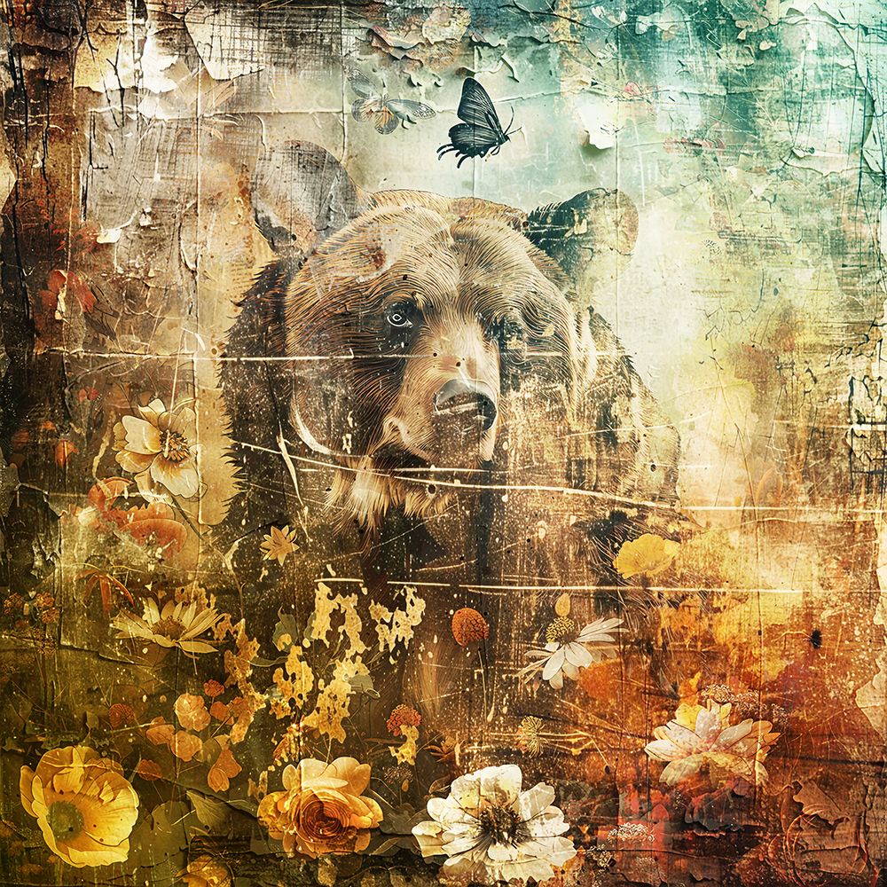 Floral Animals Vintage Art Illustration 06 art print by Rafal Kulik for $57.95 CAD
