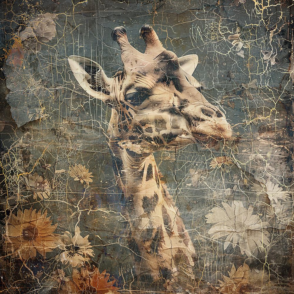 Floral Animals Vintage Art Illustration 16 art print by Rafal Kulik for $57.95 CAD
