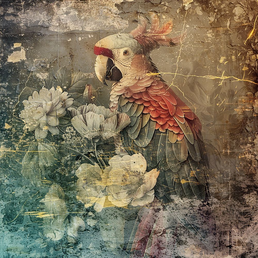 Floral Animals Vintage Art Illustration 21 art print by Rafal Kulik for $57.95 CAD