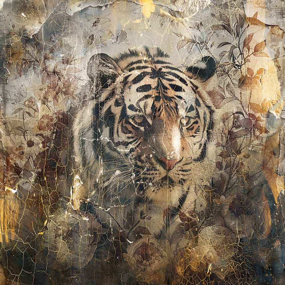 Floral Animals Vintage Art Illustration 27 art print by Rafal Kulik for $57.95 CAD