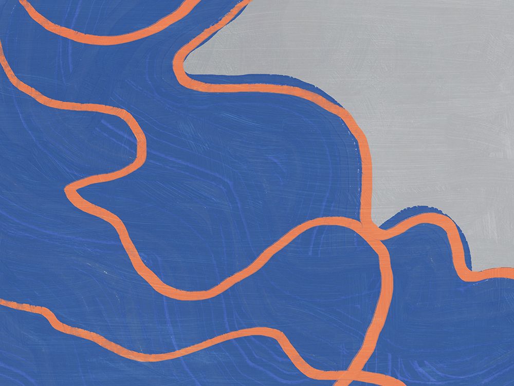 Large abstract - Color flow art print by Little Dean for $57.95 CAD
