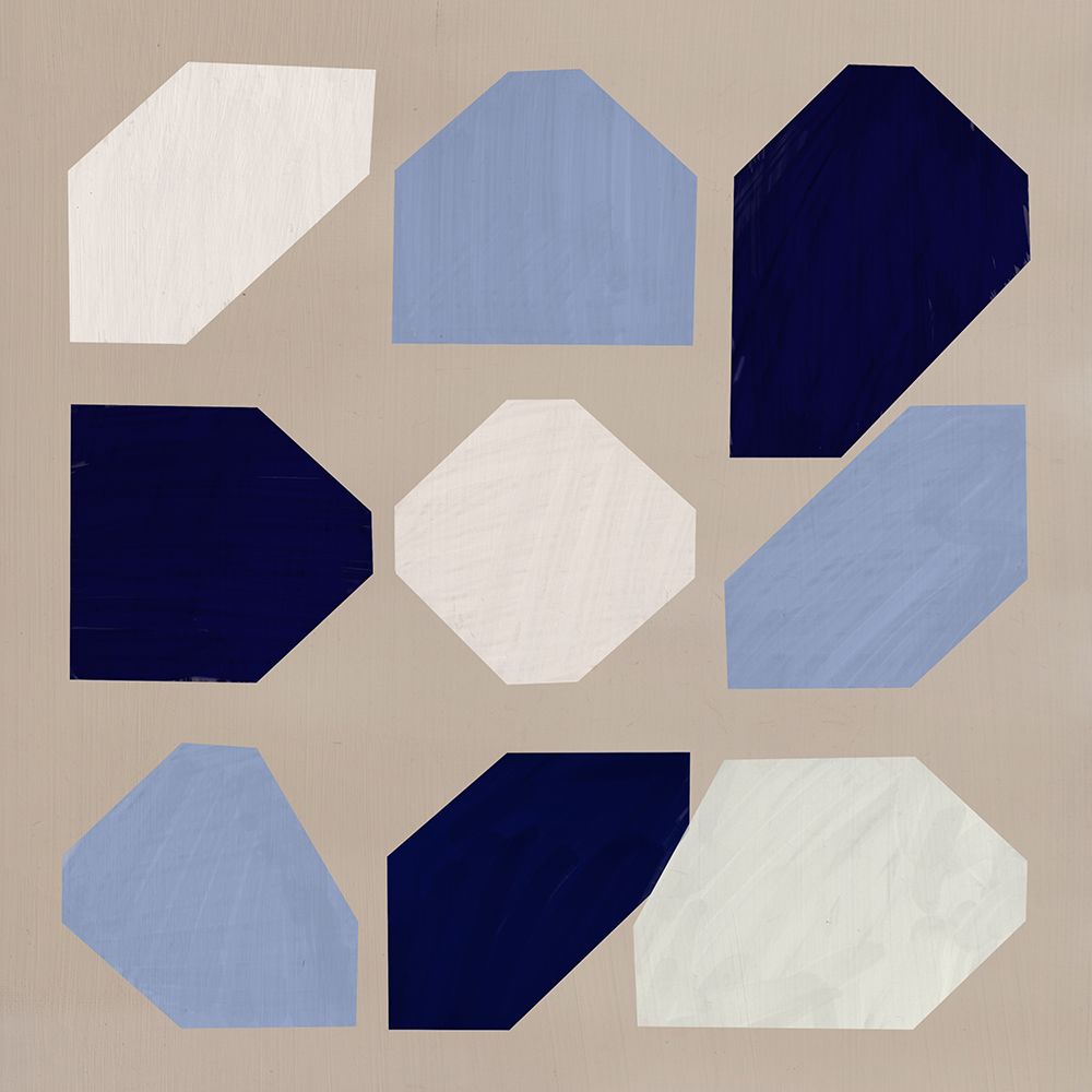 Geometrical shapes of nine art print by Little Dean for $57.95 CAD