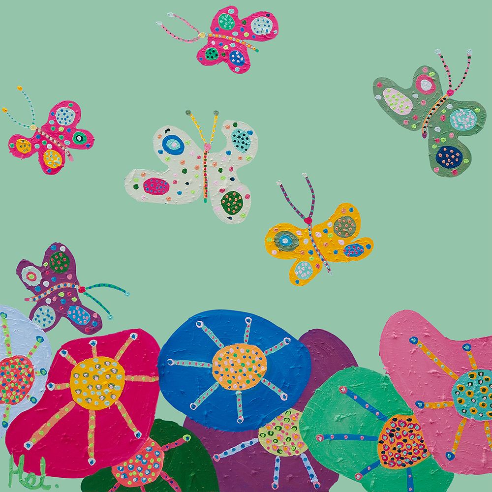 Butterflies Garden art print by Helen Joynson for $57.95 CAD