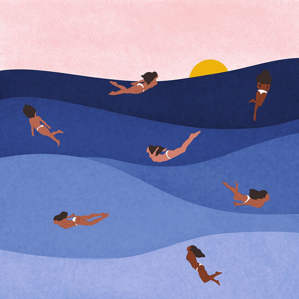 Deep Blue art print by Ceyda Alasar for $57.95 CAD