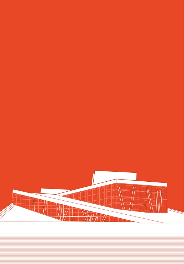 OSLO OPERA HOUSE art print by zaglono for $57.95 CAD