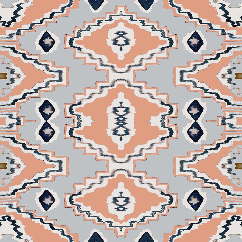 Moroccan Grey Blue Copy art print by Gemma Bardot for $57.95 CAD