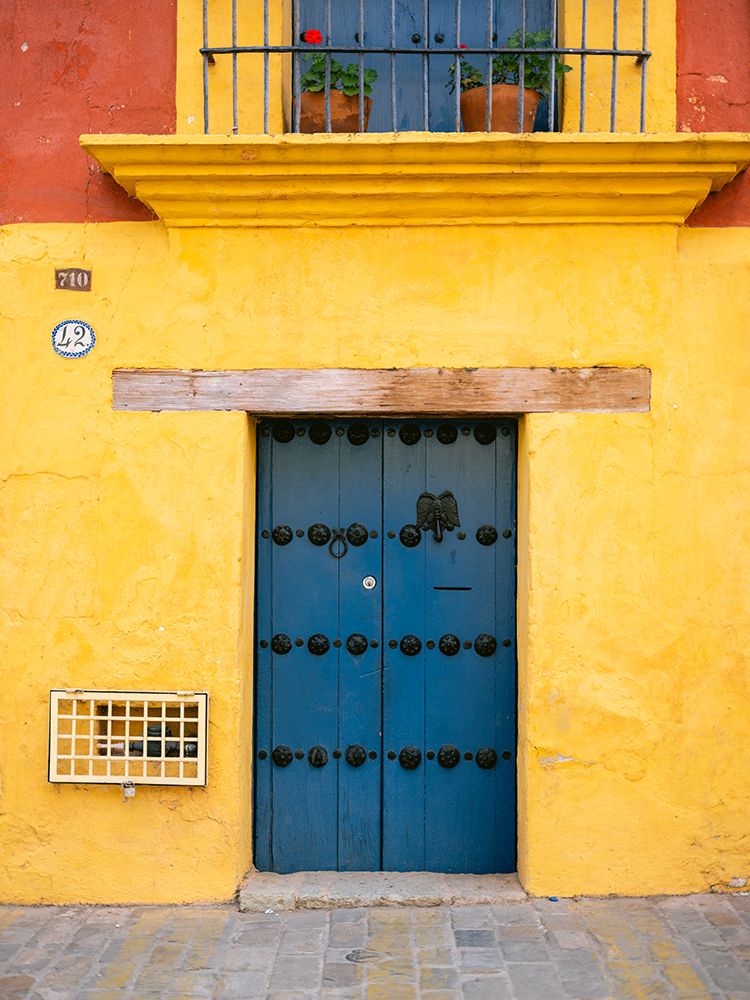 Blue and Yellow | Oaxaca Mexico art print by Raisa Zwart for $57.95 CAD