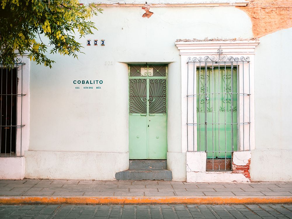 Oaxacan street | Colorful pastel Mexico photography art print by Raisa Zwart for $57.95 CAD