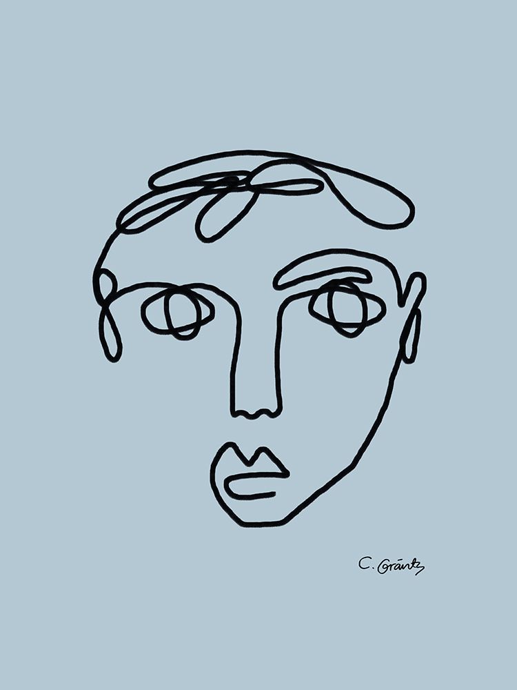 Fellow Blue art print by Caroline Grantz for $57.95 CAD