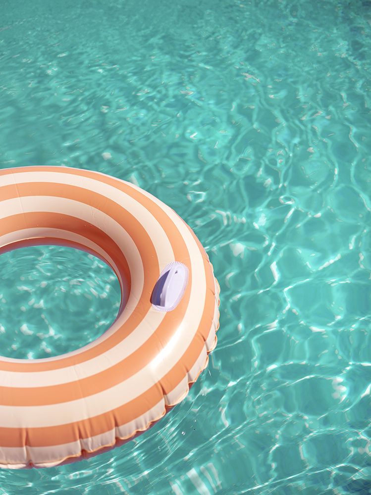 Peach Fuzz Swimming Pool Fun art print by Raisa Zwart for $57.95 CAD