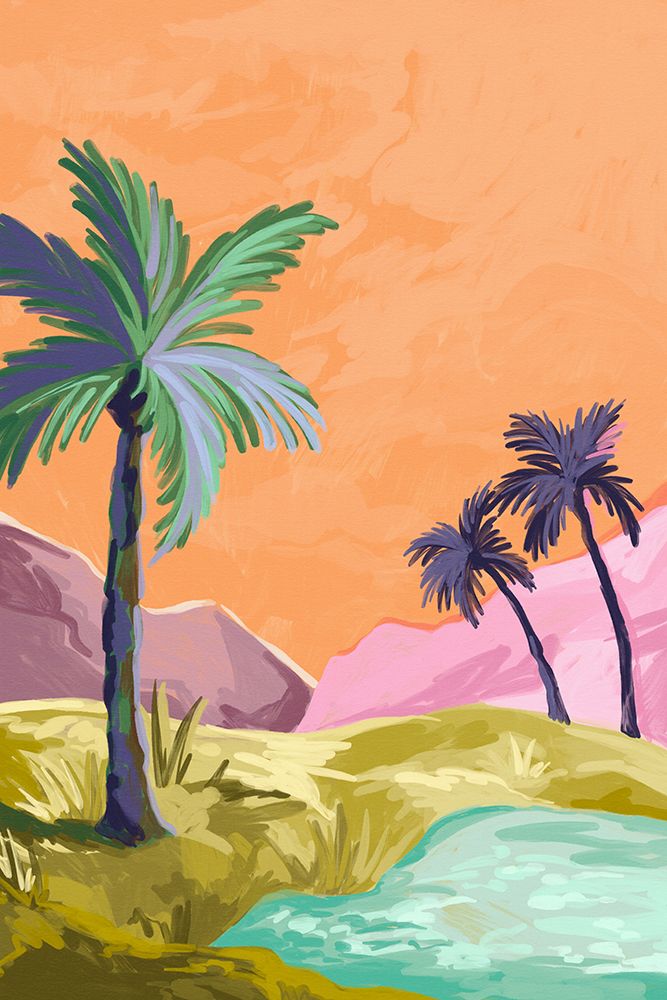 Palmtrees art print by Goed Blauw for $57.95 CAD