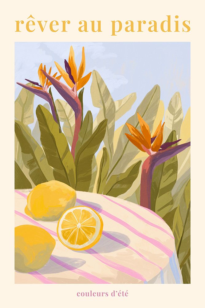 RAaver Au Paradis -  Lemon art print by Goed Blauw for $57.95 CAD