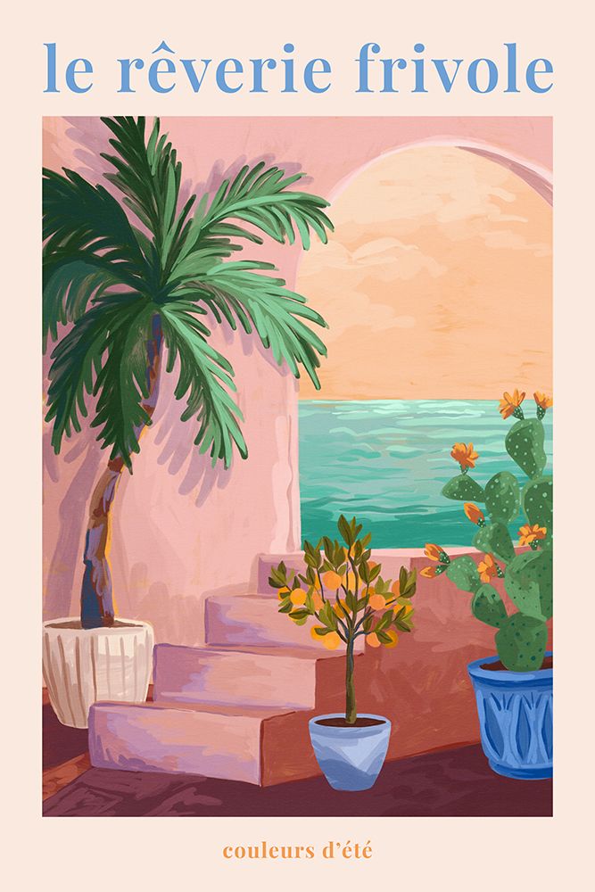 Le RAaverie Frivole - Palm art print by Goed Blauw for $57.95 CAD