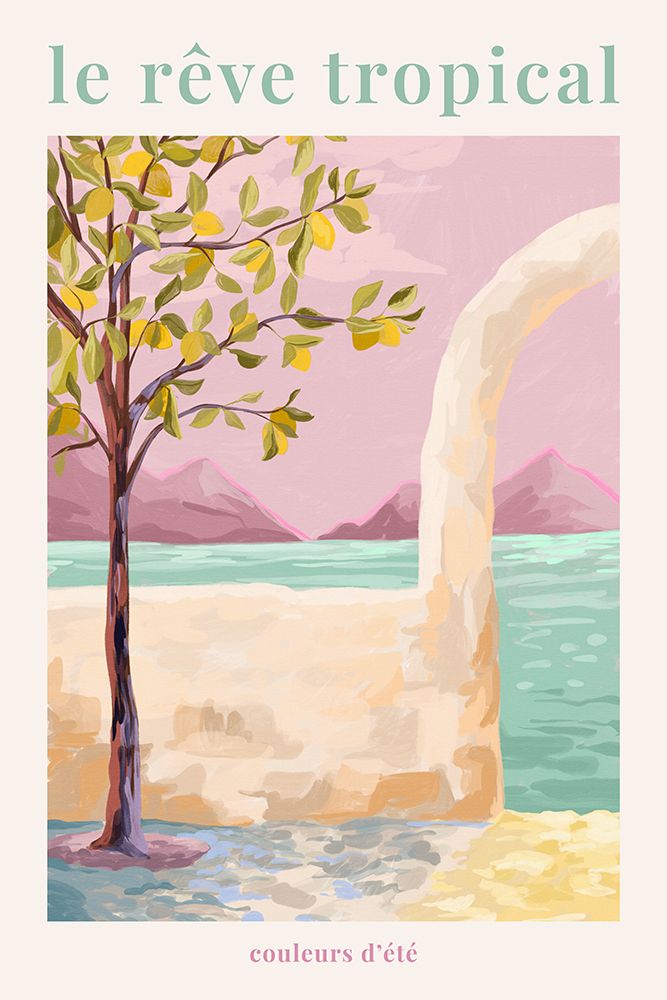 Le RAave Tropical  - Lemontree art print by Goed Blauw for $57.95 CAD