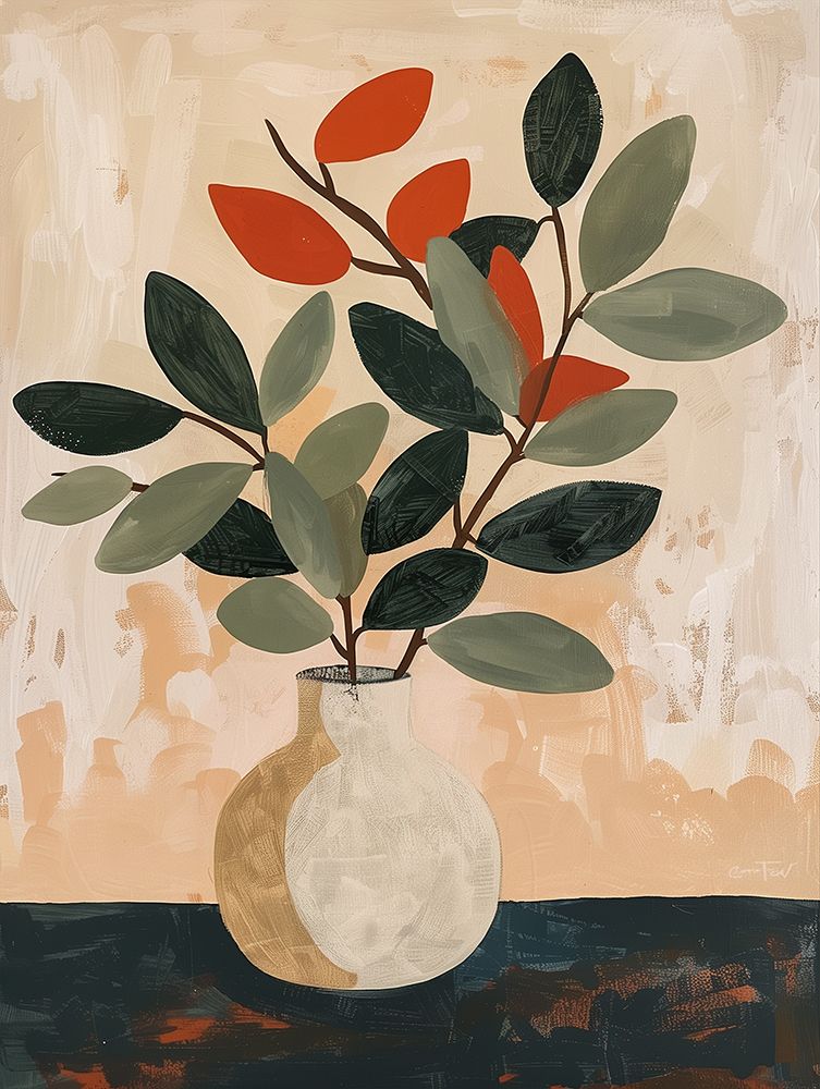 Still Life of Vase art print by Mowzu for $57.95 CAD