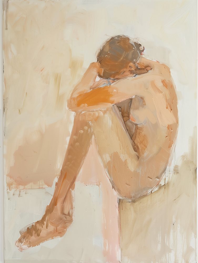 Woman In Bathroom art print by Mowzu for $57.95 CAD