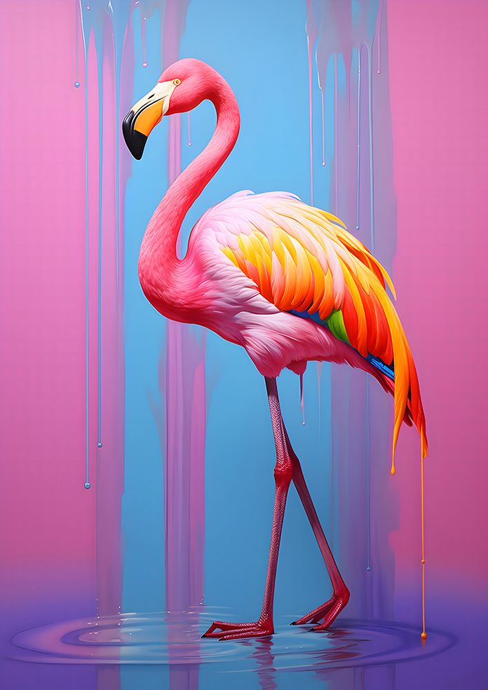 Flamingo Pop Art art print by Andreas Magnusson for $57.95 CAD