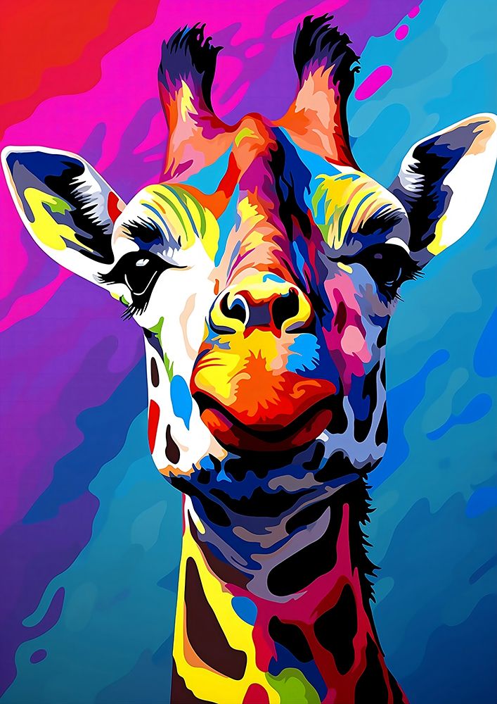 Giraffe Pop Art art print by Andreas Magnusson for $57.95 CAD