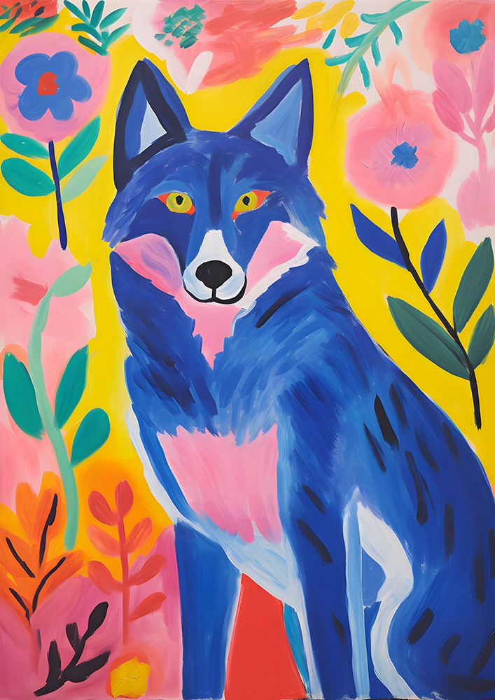 The Blue Wolf art print by Andreas Magnusson for $57.95 CAD