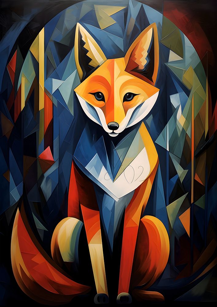 The Cubistic Fox art print by Andreas Magnusson for $57.95 CAD