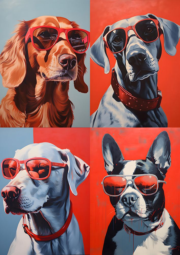 Dogs In Shades art print by Andreas Magnusson for $57.95 CAD