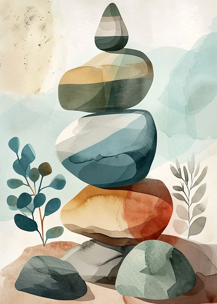 Minimal Calms 4 art print by Justyna Jaszke for $57.95 CAD