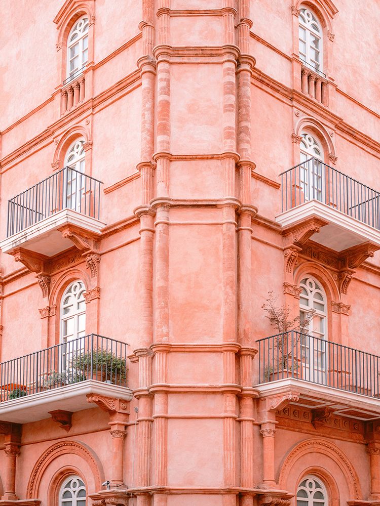 Pastel Pink Umbria | Italy travel photography art print by Raisa Zwart for $57.95 CAD