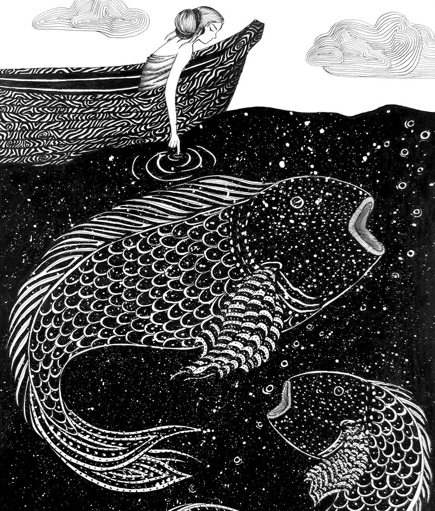 The Shimmering Sea Lights Wall art print by E.C. Mazur for $57.95 CAD