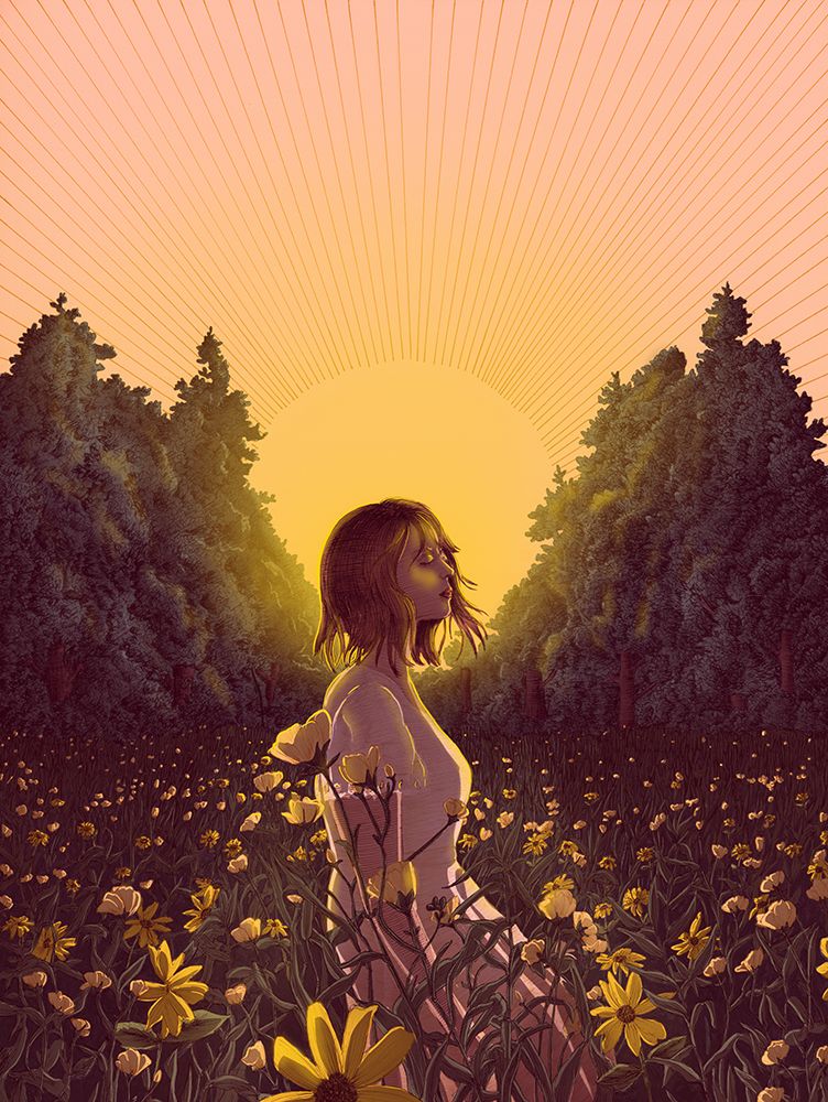 The Meadow At Dawn Colour Large art print by E.C. Mazur for $57.95 CAD