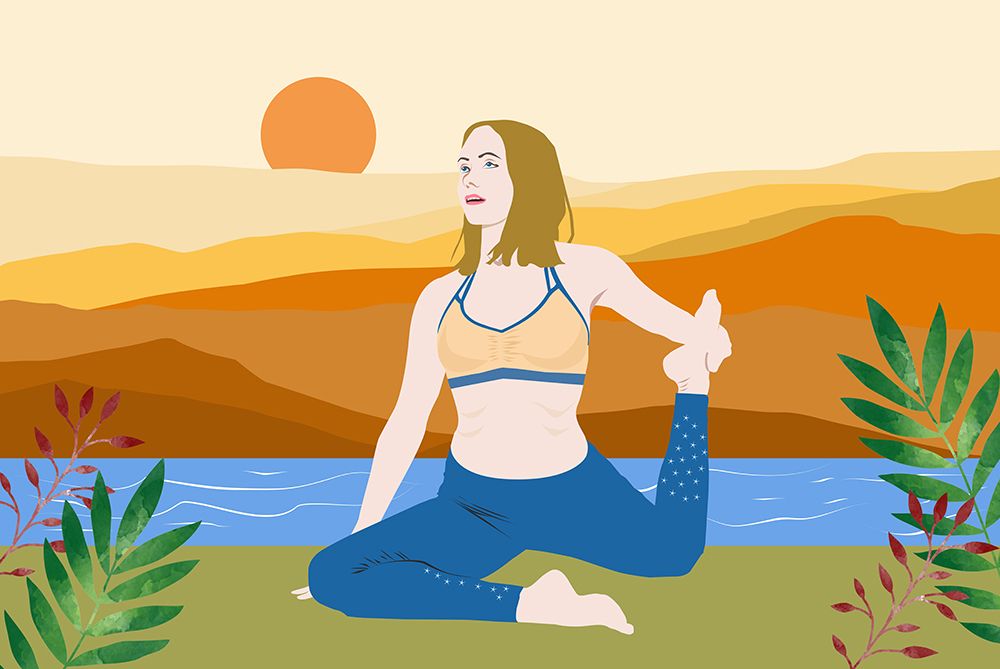 Yoga Fitness I art print by Designs Vesuvik for $57.95 CAD