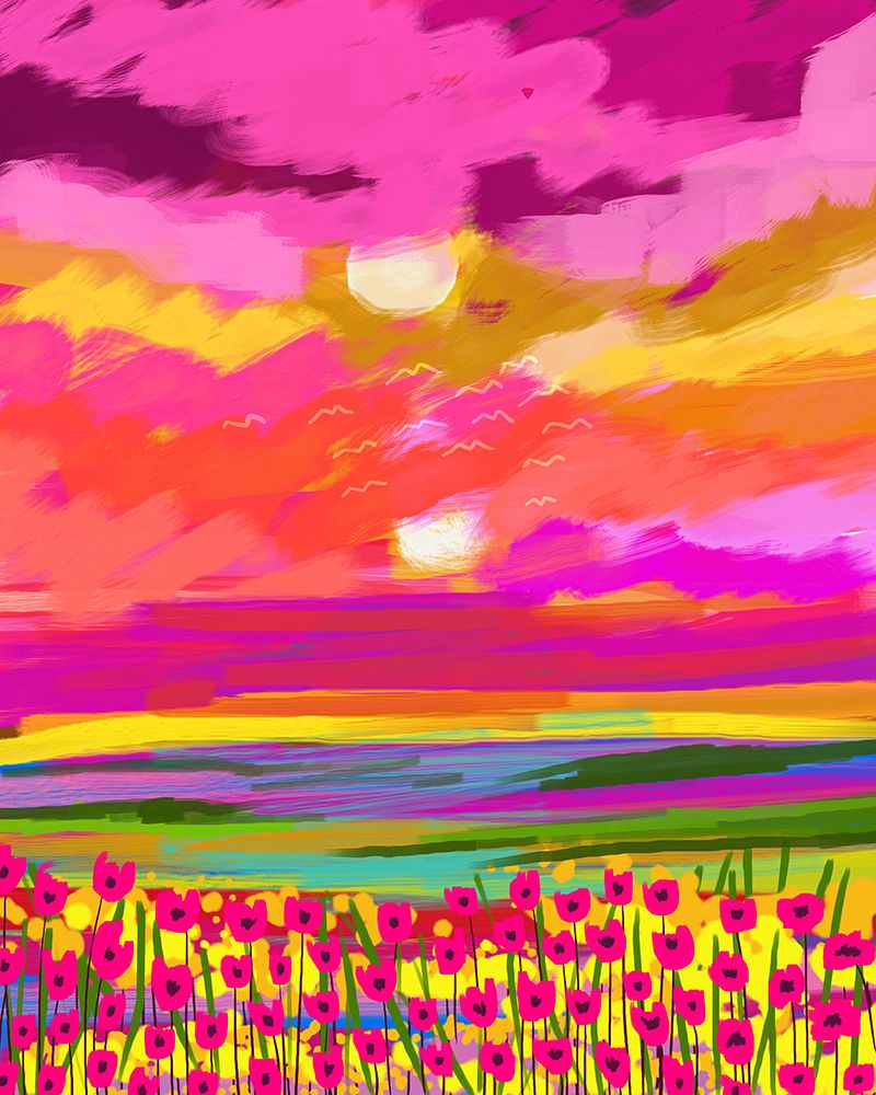 Two Suns art print by Uma Gokhale for $57.95 CAD