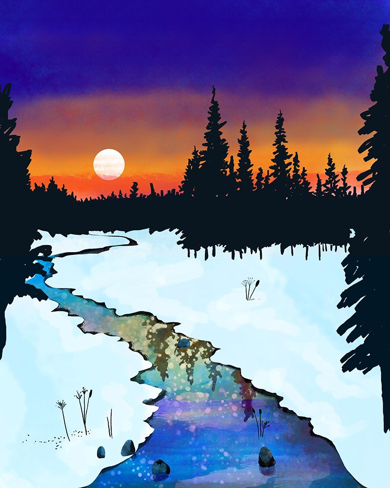 Purple Midnight art print by Uma Gokhale for $57.95 CAD