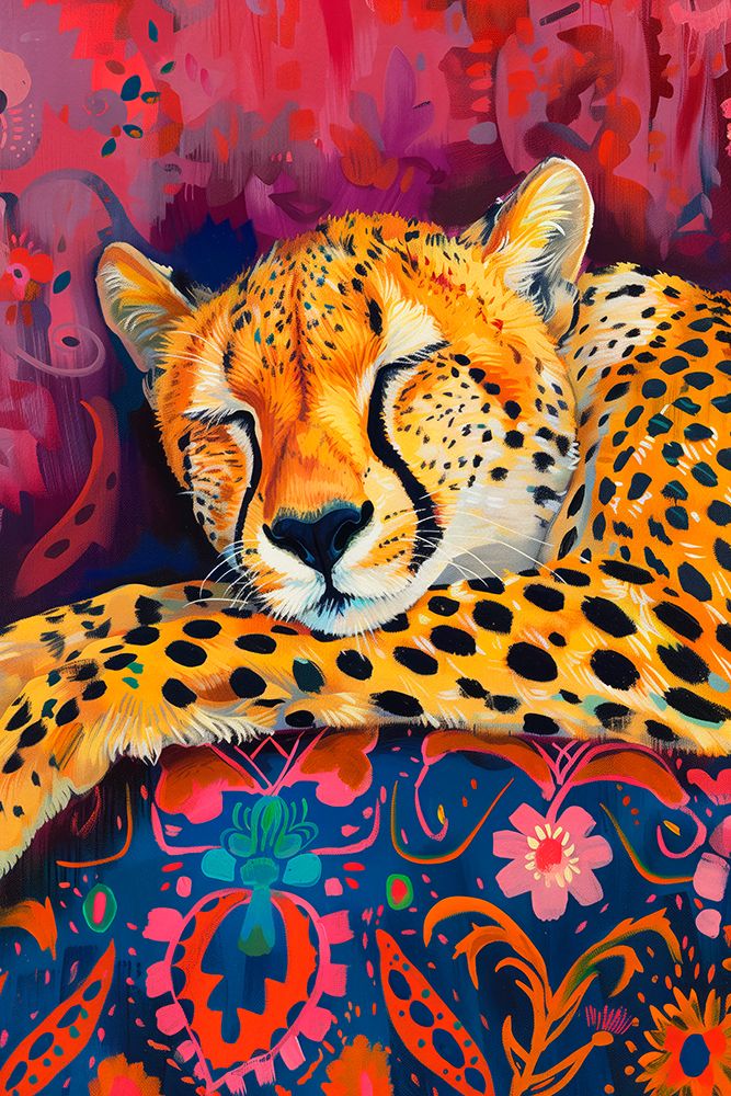 Resting Cheetah art print by Treechild for $57.95 CAD