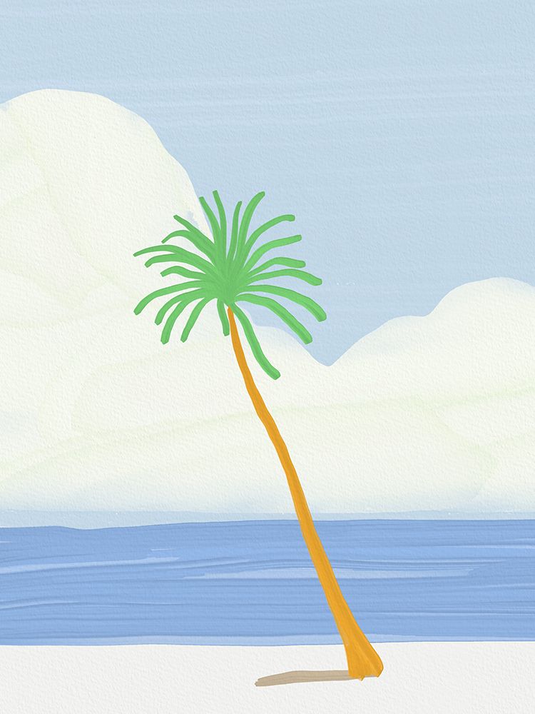Private beach art print by Little Dean for $57.95 CAD