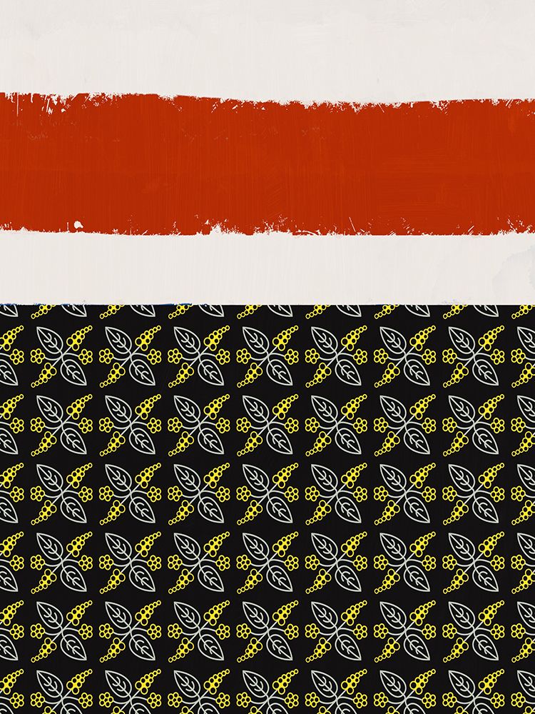 Paint and collage K 8 abstract painting art print by Little Dean for $57.95 CAD