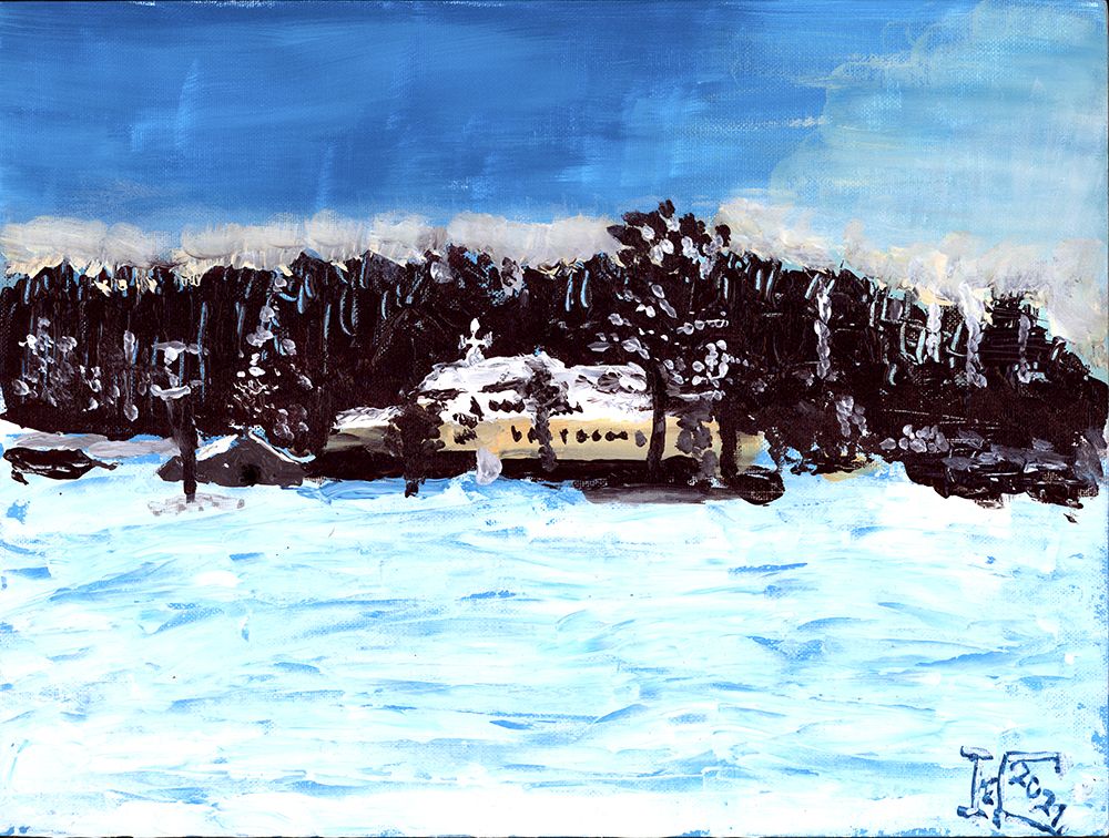Winter Landscape art print by Tim Hoinkis for $57.95 CAD