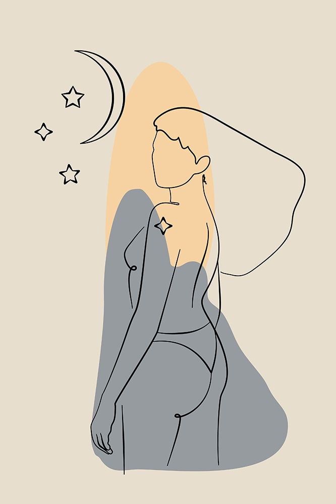 Feminine Celestial Poster 01 art print by Anna Rose for $57.95 CAD