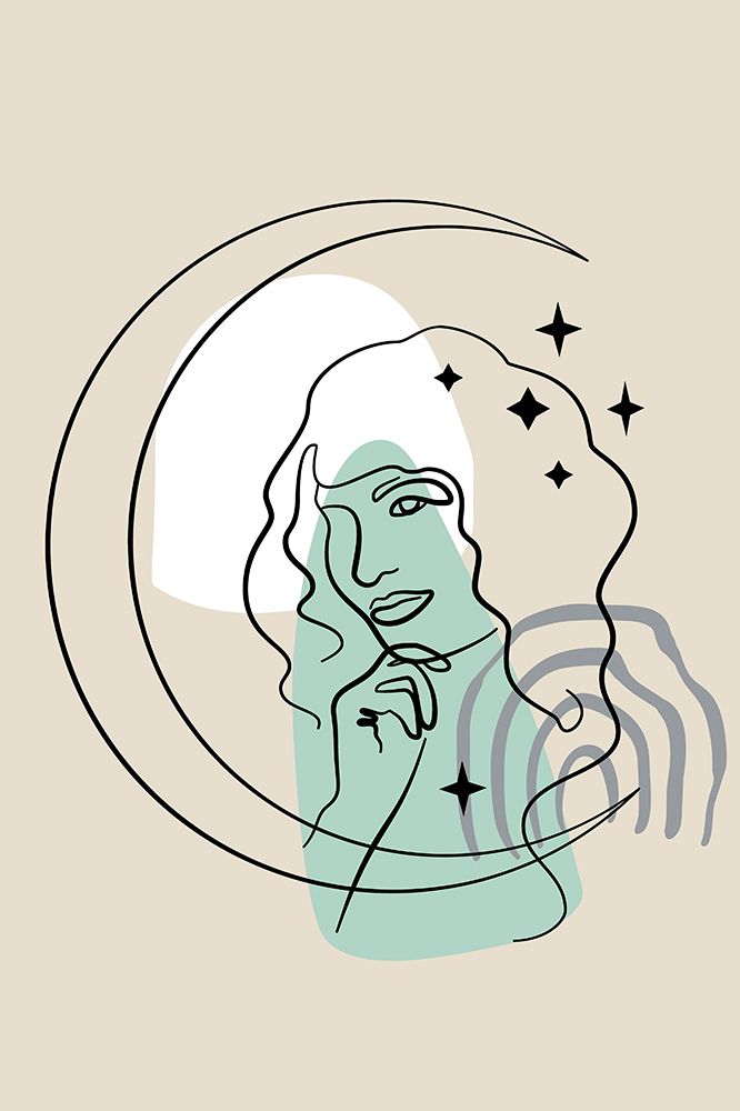 Feminine Celestial Poster 09 art print by Anna Rose for $57.95 CAD
