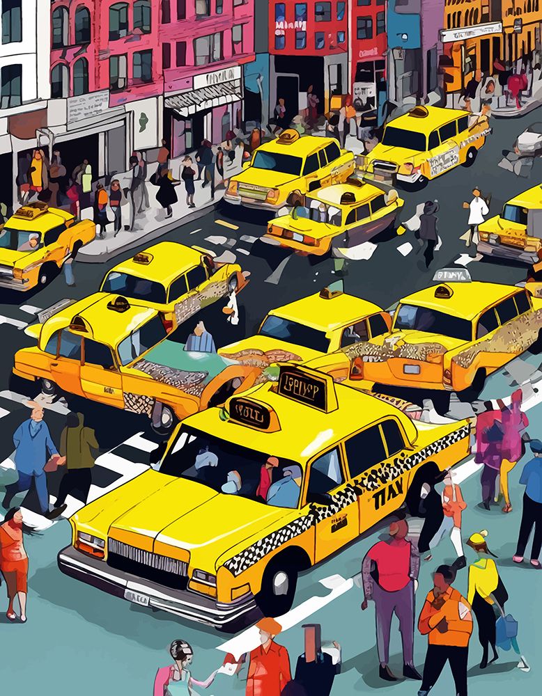 New York Minute art print by Uma Gokhale for $57.95 CAD
