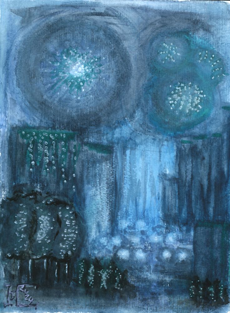 Everything Turns Blue art print by Tim Hoinkis for $57.95 CAD