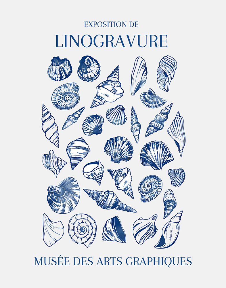Lino Seashell Art Market art print by Jolly and Dash for $57.95 CAD