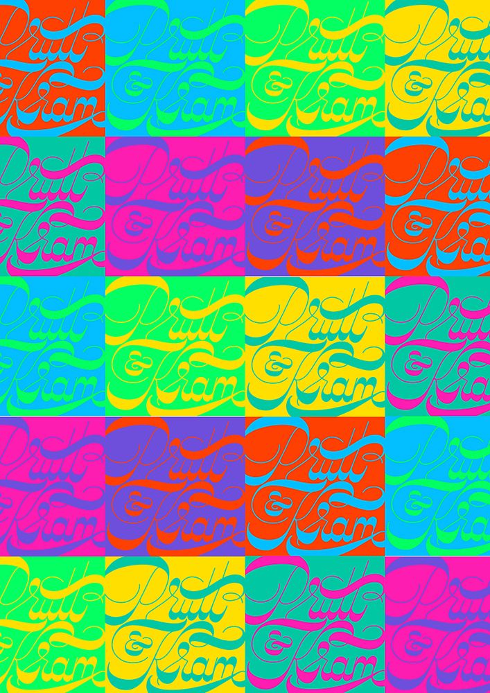 Prutt a Kram Portrait Neon art print by Sofie Bjorkgren-Nase for $57.95 CAD